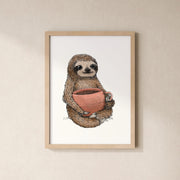 POSTER | Kunstdruck | Faultier Hugo - Tasse
