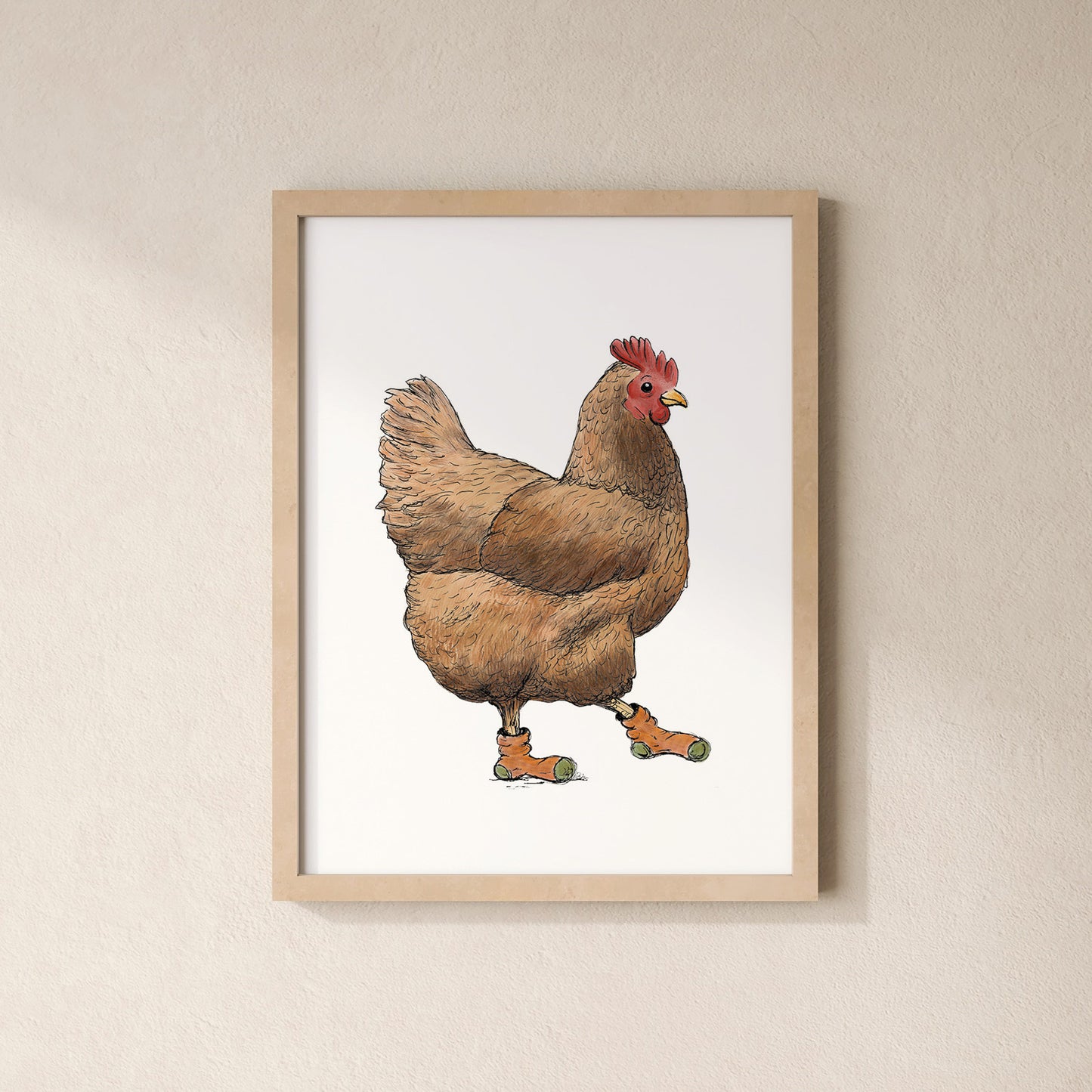 POSTER | Kunstdruck | Huhn Trude