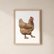 POSTER | Kunstdruck | Huhn Trude
