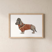 POSTER | Kunstdruck | Dackel Ludwig