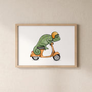 POSTER | Kunstdruck | Chamäleon Pedro