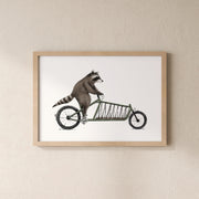 POSTER | Kunstdruck | Waschbär Rico