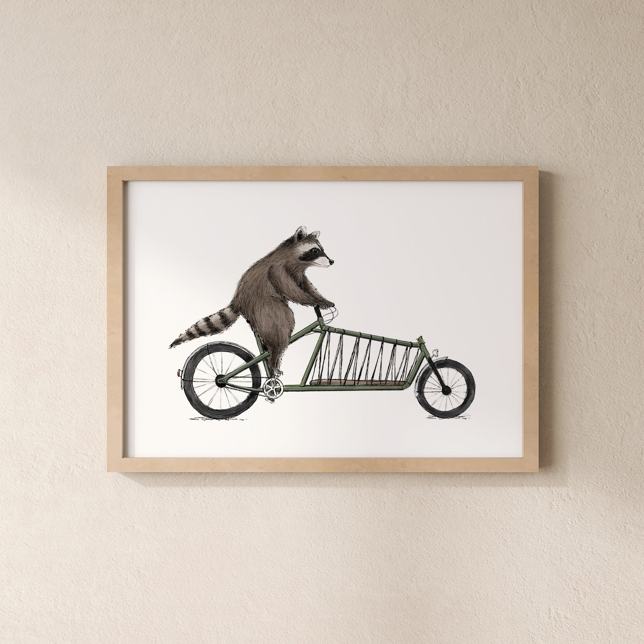 POSTER | Kunstdruck | Waschbär Rico
