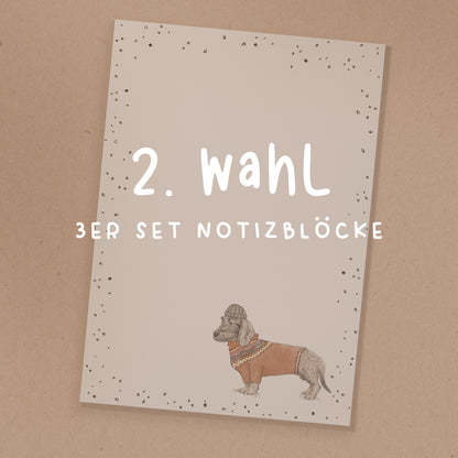NOTIZBLOCK | 2. Wahl - 3er Sets