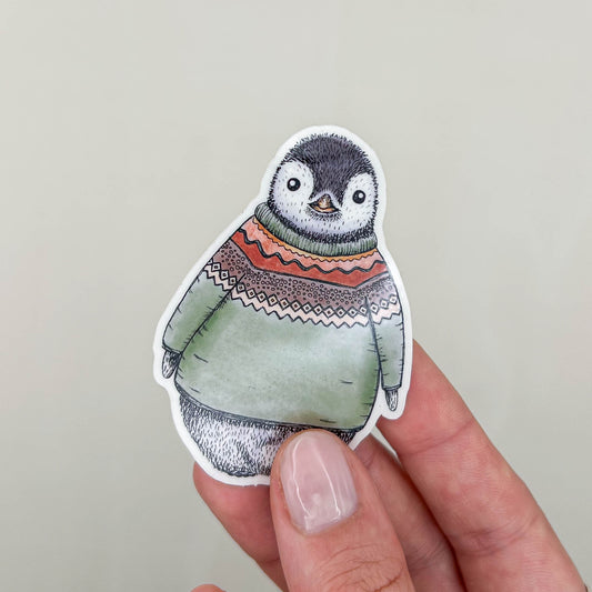 STICKER | Pinguin Fabi Pulli - transparent