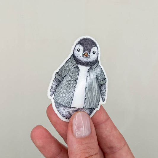 STICKER | Pinguin Fabi - transparent