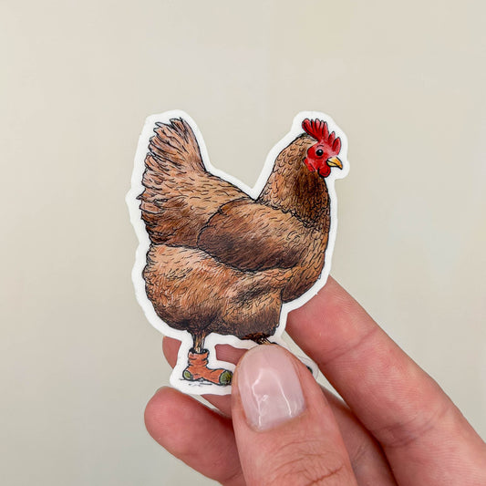 STICKER | Huhn Trude - transparent