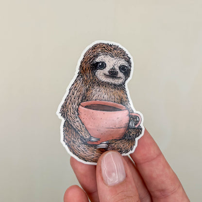 STICKER | Faultier Hugo - transparent