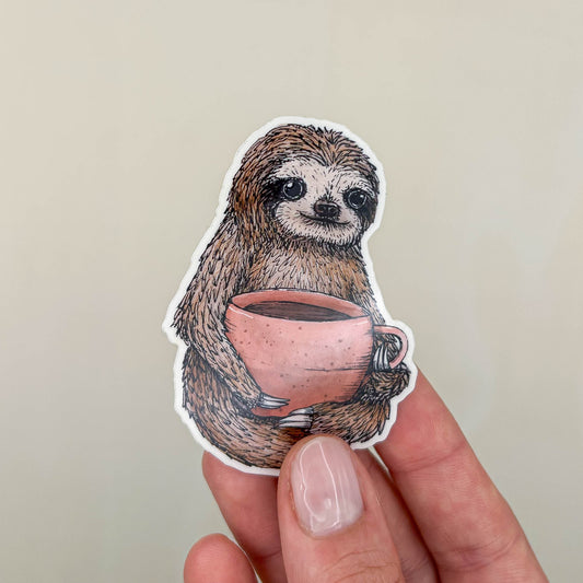 STICKER | Faultier Hugo - transparent