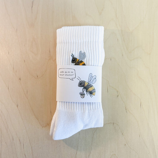 Socke mit Stick | Biene Susi