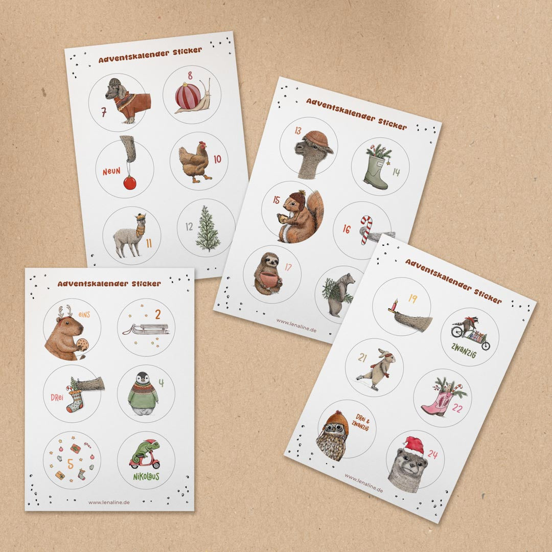 24 Adventssticker