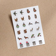 Weihnachtssticker | 24x Sticker
