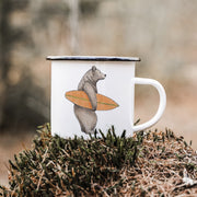 EMAILLE Tasse | Surferbär Bruno
