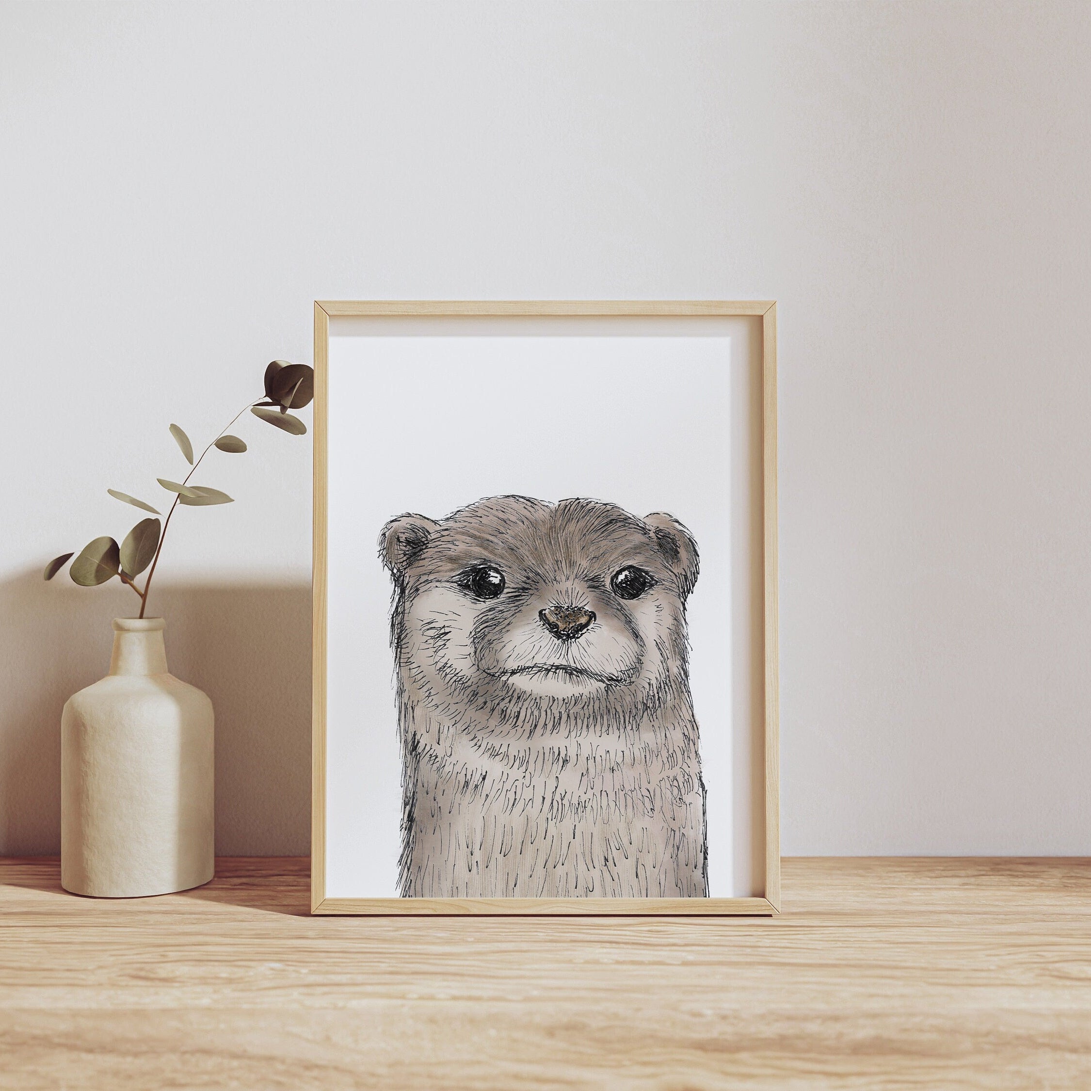 POSTER | Kunstdruck | Otter Fiete