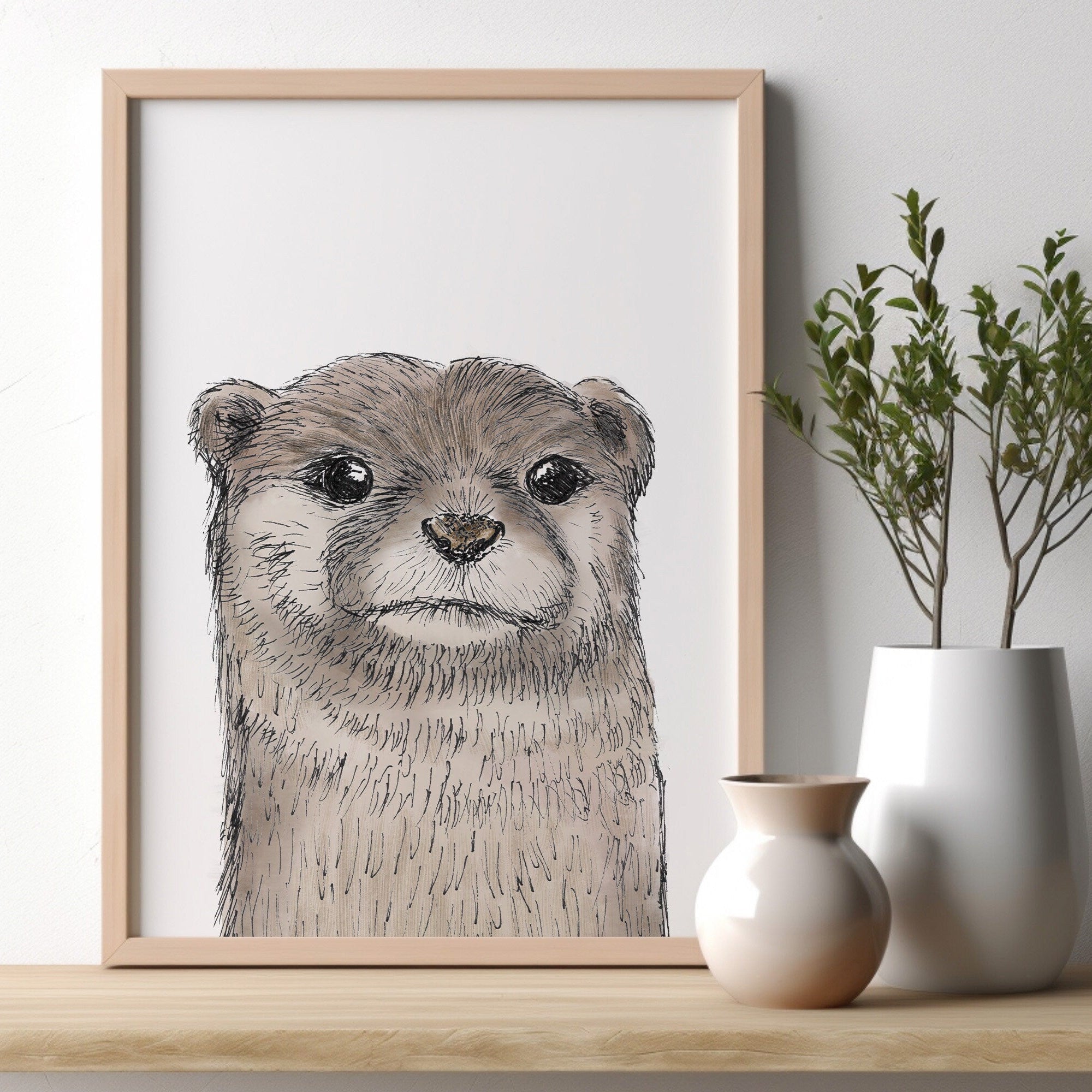 POSTER | Kunstdruck | Otter Fiete