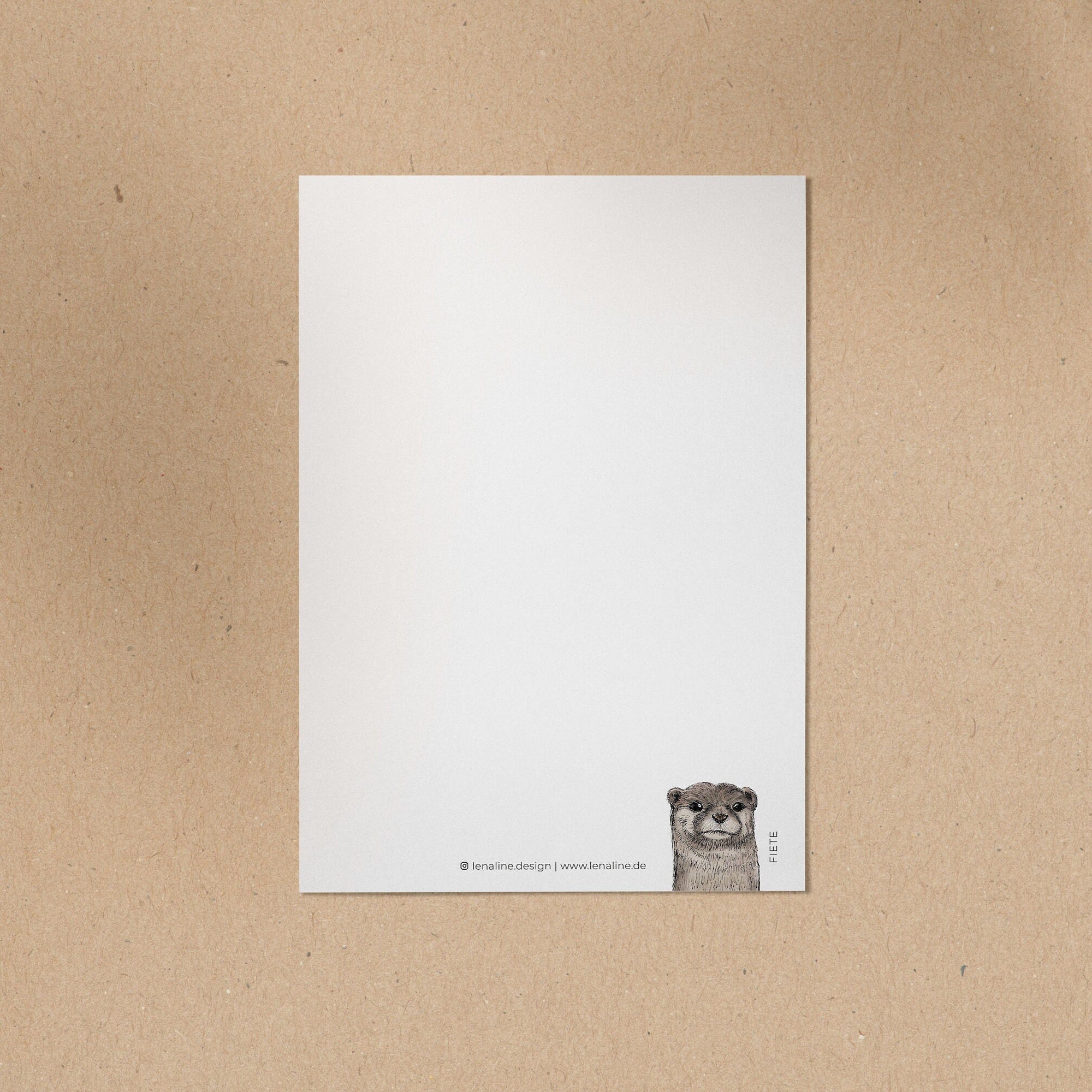 POSTKARTE | Otter Fiete | Hab dich gern!