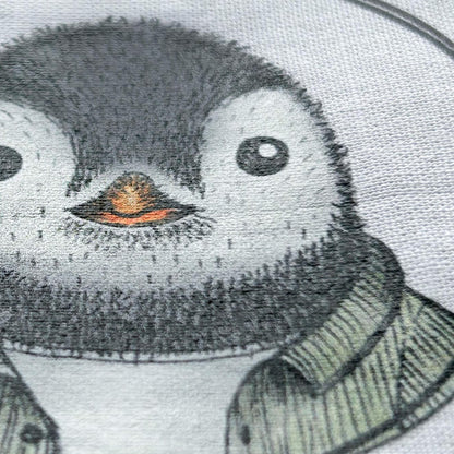 BÜGELBILD | Textildruck | Pinguin Fabi Cordhemd | Kreis